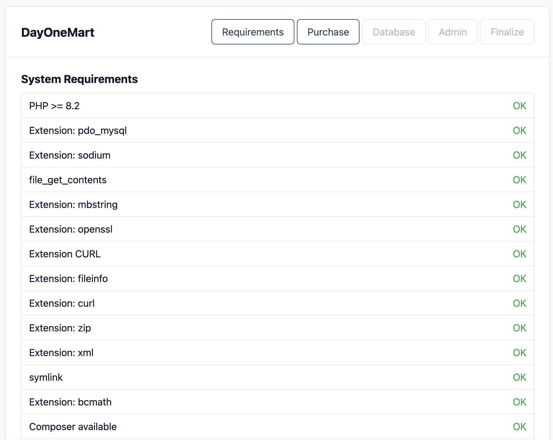 Installer — System Requirements Check